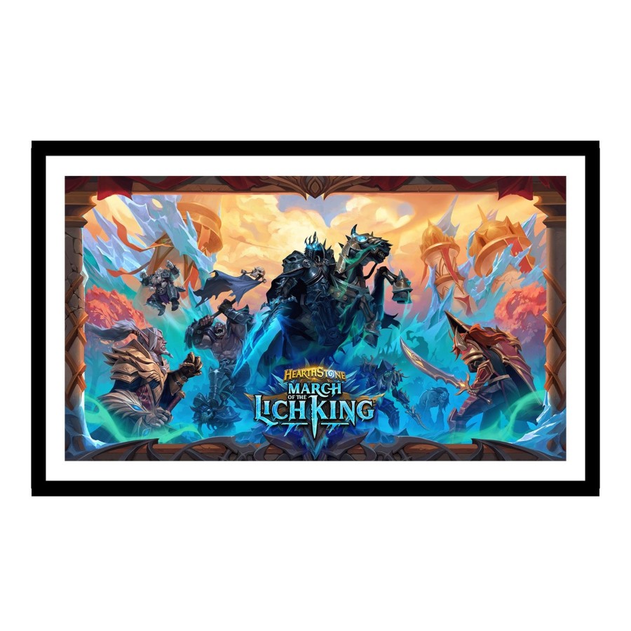 Books & Art Jondo | Hearthstone March Of The Lich King 12X21In Framed Art Print