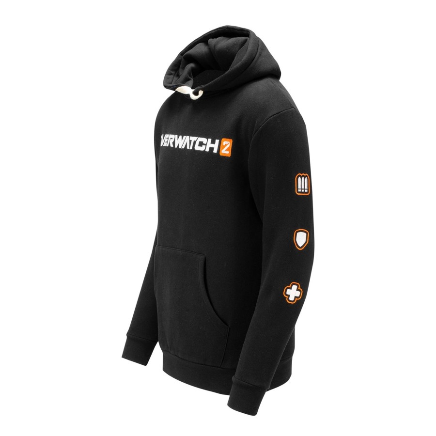 Apparel Thunderwear | Overwatch 2 Heavy Weight Patch Pullover Black Hoodie