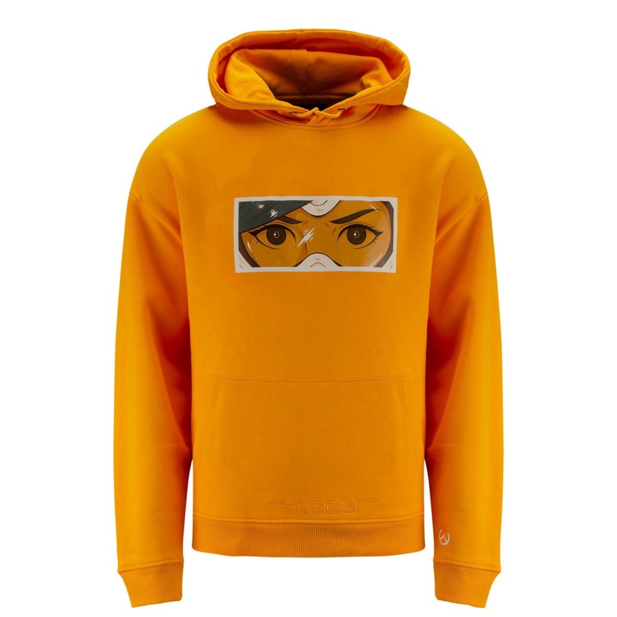 Apparel Level Up Wear | Overwatch Tracer Orange Anime Hoodie