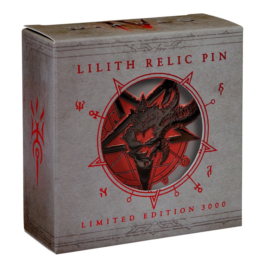 Collectibles Blizzard | Diablo Iv Lilith Relic Collector'S Edition Pin