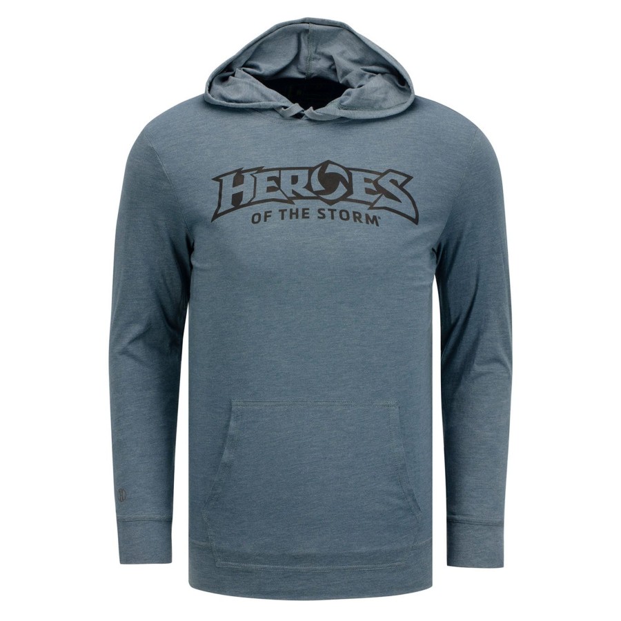 Apparel Augusta Sportswear | Heroes Of The Storm Blue Logo Hooded Long Sleeve T-Shirt