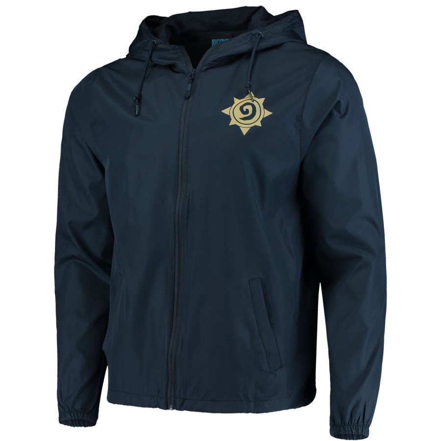 Apparel Fanatics | Hearthstone J!Nx Zip-Up Navy Windbreaker Jacket