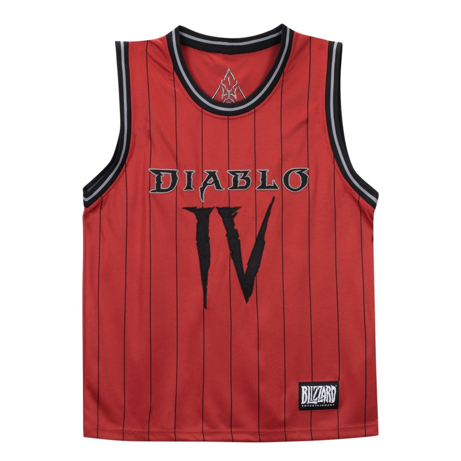 Apparel Thunderwear | Diablo Iv Red Basketball Jersey