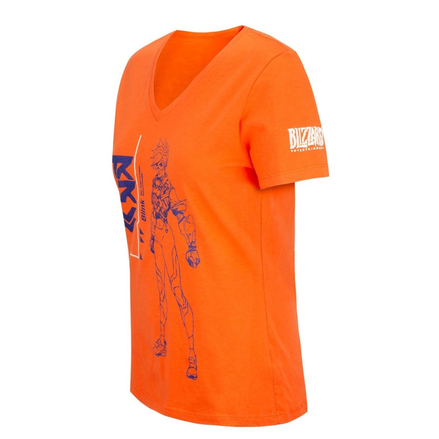 Apparel Fanatics | Overwatch 2 Tracer Women'S Orange V-Neck T-Shirt