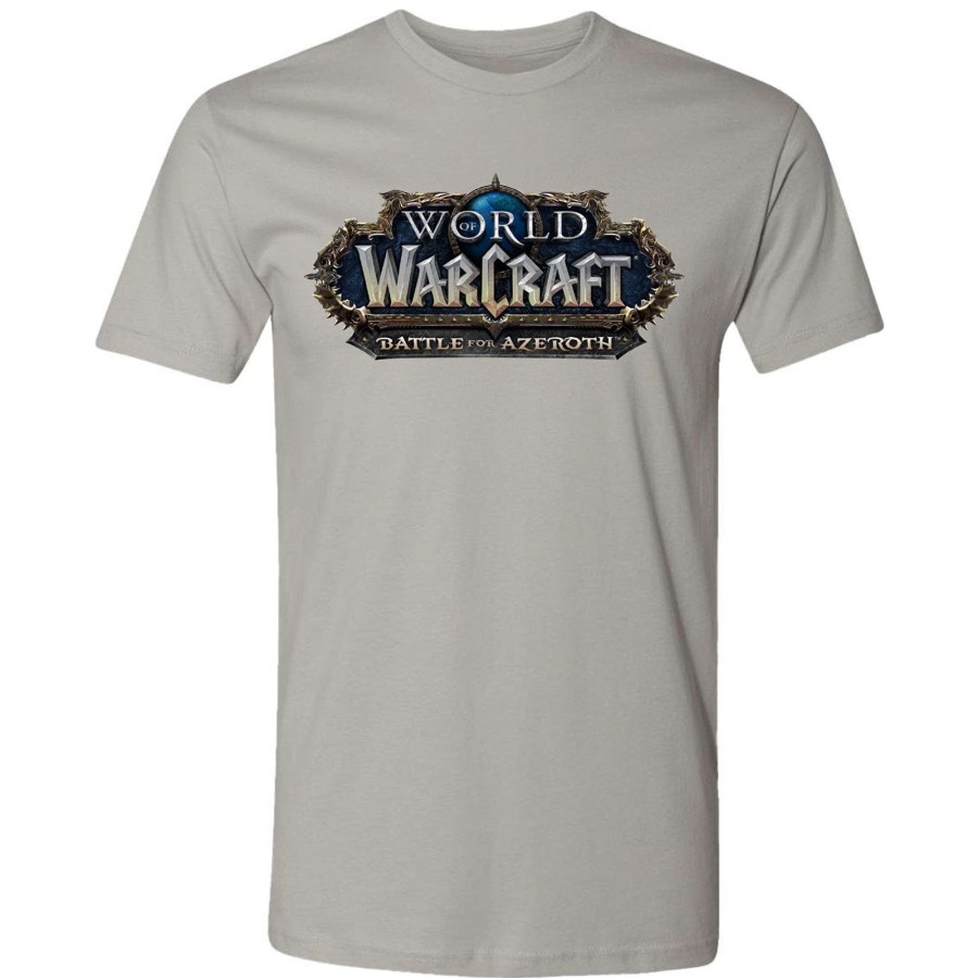 Apparel LGM | World Of Warcraft Battle For Azeroth Logo Grey T-Shirt