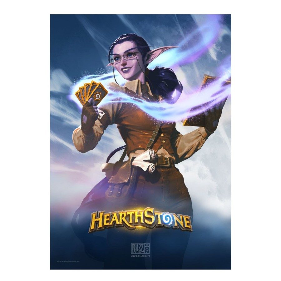 Books & Art Stickers and Posters | Hearthstone Elise Blizzcon Poster