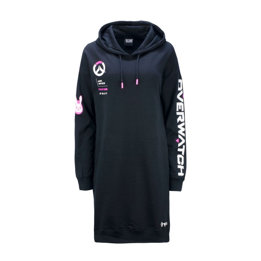 Apparel Difuzed | Overwatch D.Va Women'S Black Hoodie Dress