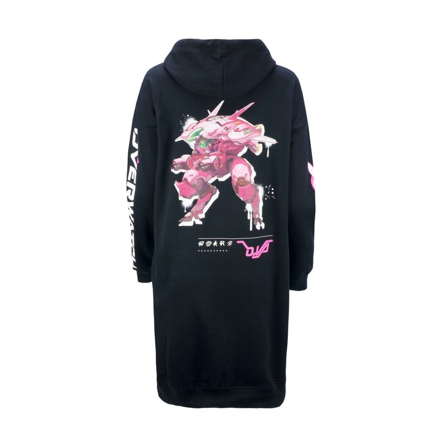 Apparel Difuzed | Overwatch D.Va Women'S Black Hoodie Dress