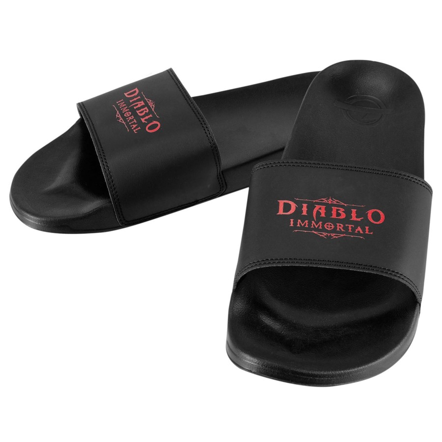 Apparel ISlide | Diablo Immortal Black Logo Slides