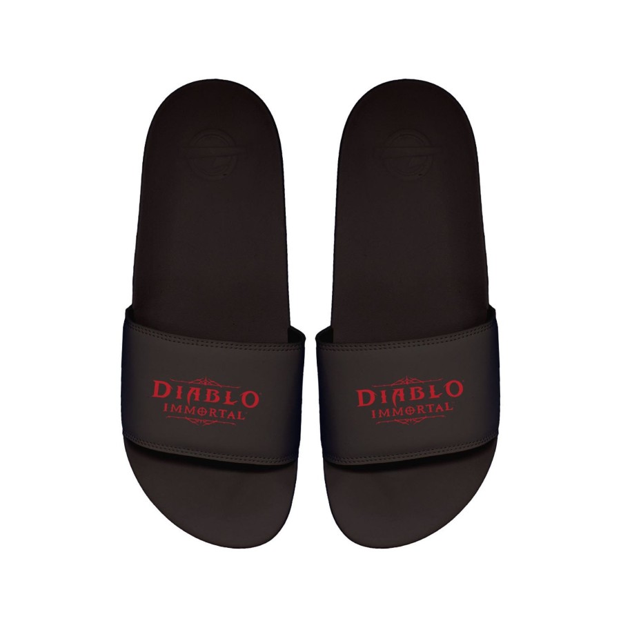 Apparel ISlide | Diablo Immortal Black Logo Slides