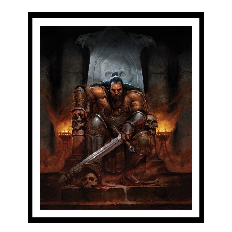 Books & Art Jondo | Diablo Iv Barbarian Bul-Kathos 16X20In Framed Art Print