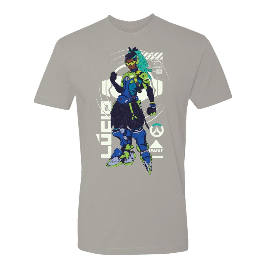 Apparel LGM | Overwatch 2 Lucio Full Character Light Grey T-Shirt