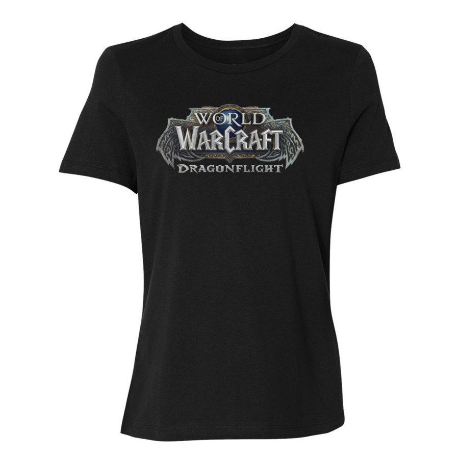 Apparel LGM | World Of Warcraft Dragonflight Women'S Logo Black T-Shirt