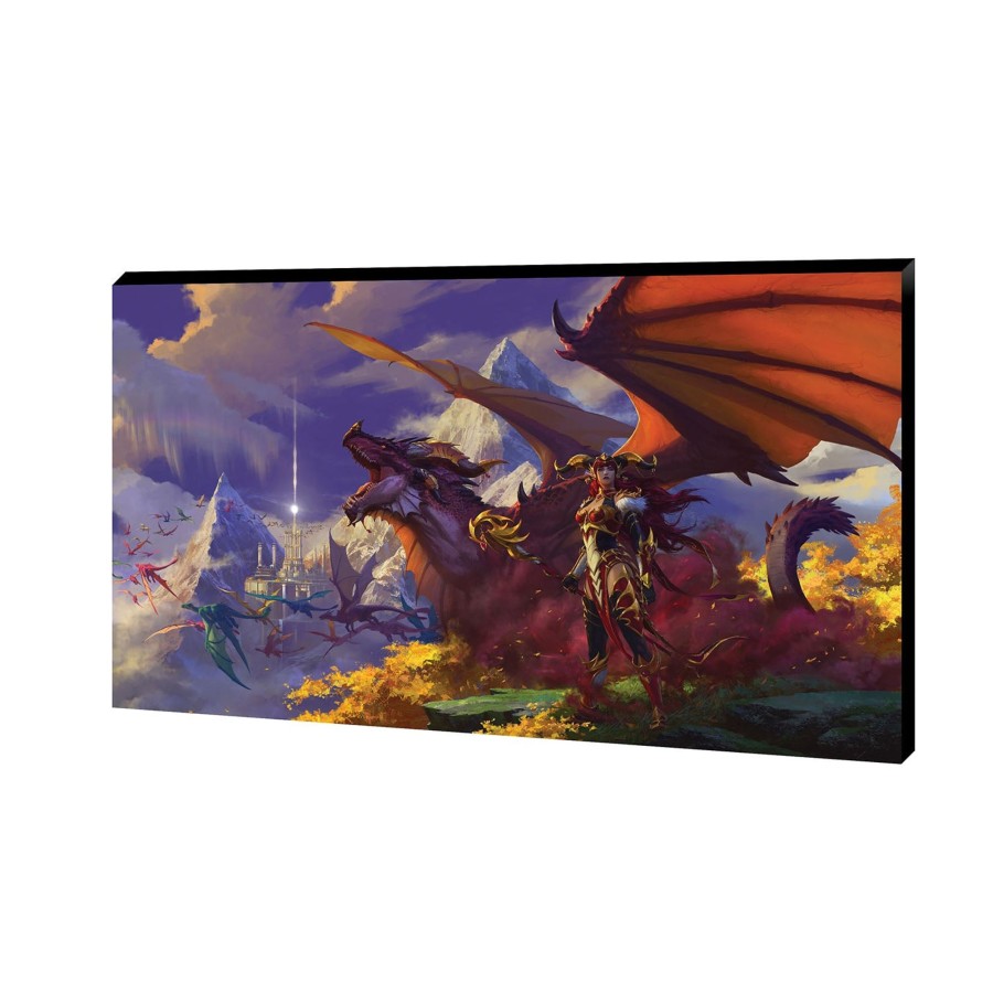 Books & Art Jondo | World Of Warcraft Return To The Dragon Isles 14X24In Canvas