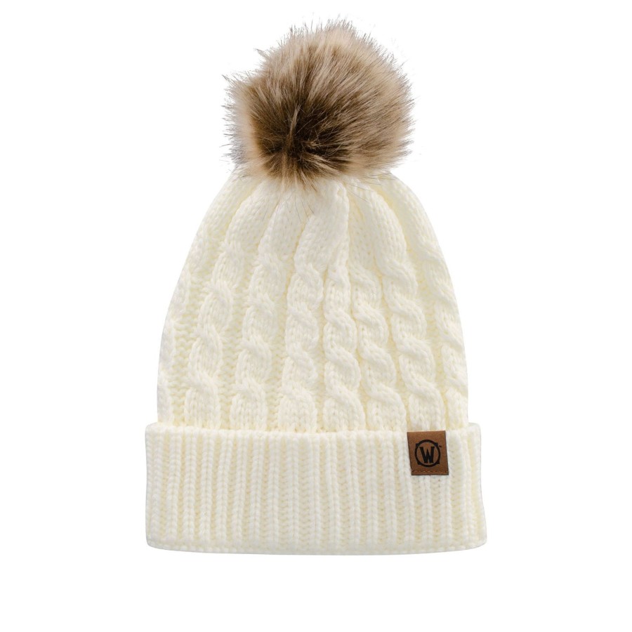 Apparel Apollo USA | World Of Warcraft Cream Faux Fur Pom Beanie