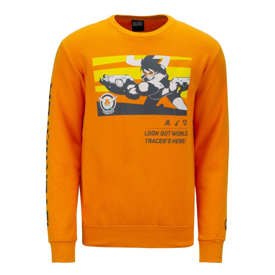 Apparel Difuzed | Overwatch Tracer Orange Crewneck Sweatshirt