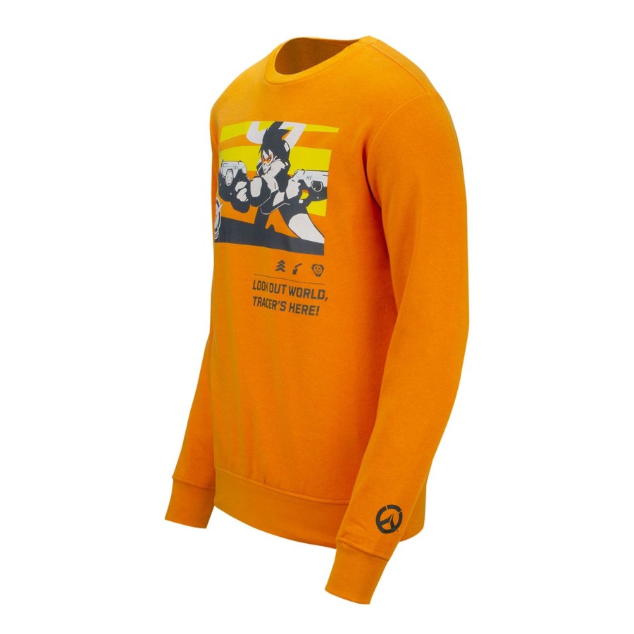 Apparel Difuzed | Overwatch Tracer Orange Crewneck Sweatshirt