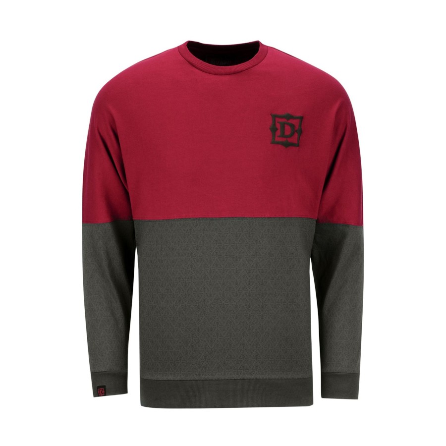 Apparel Thunderwear | Diablo Billboard Long Sleeve Burgundy T-Shirt