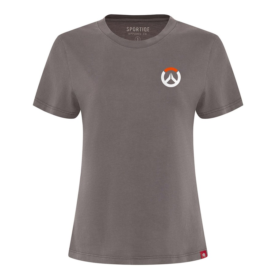 Apparel Sportiqe | Overwatch 2 Women'S Grey Logo T-Shirt