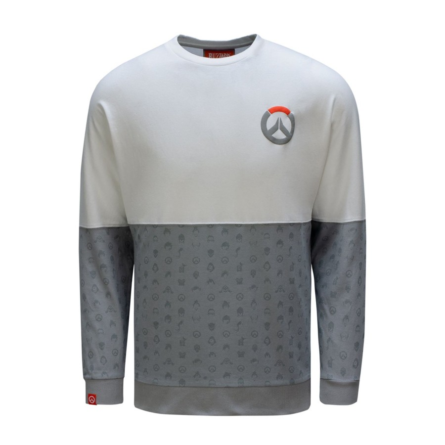 Apparel Thunderwear | Overwatch 2 Billboard Long Sleeve Grey T-Shirt