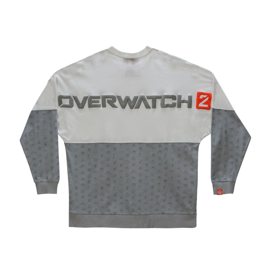 Apparel Thunderwear | Overwatch 2 Billboard Long Sleeve Grey T-Shirt