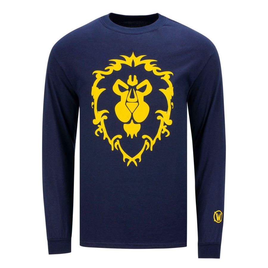 Apparel S & S | World Of Warcraft Alliance Navy Long Sleeve T-Shirt