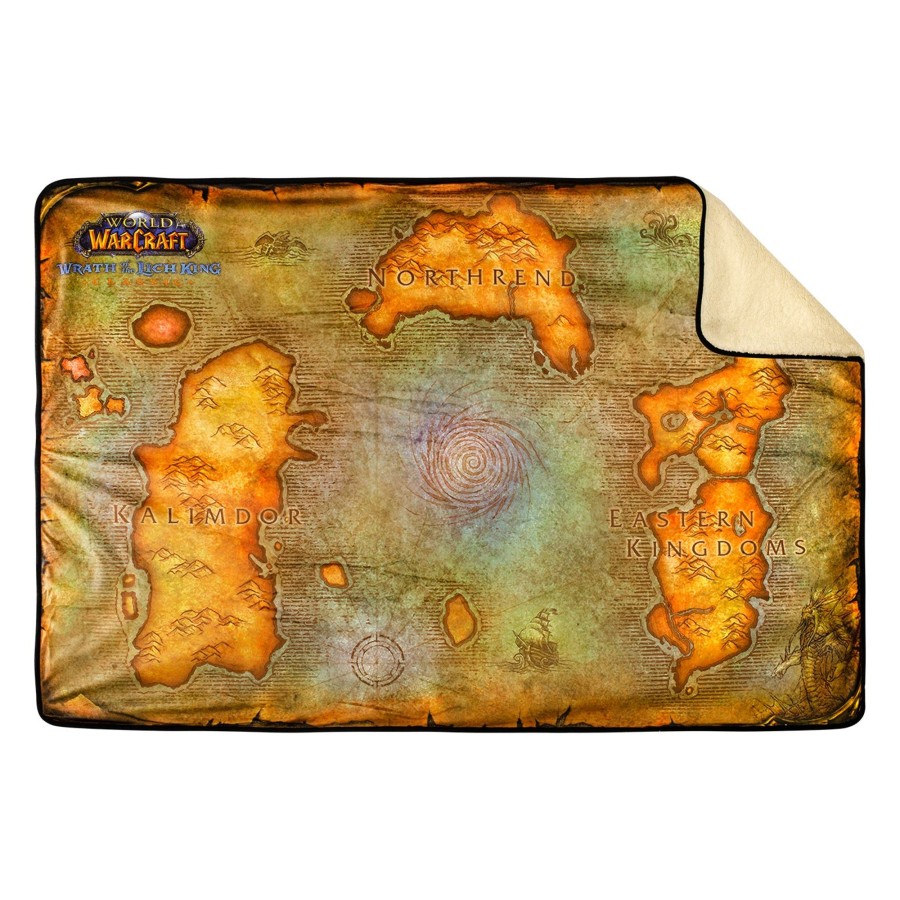 Accessories Snap Creative | World Of Warcraft Wrath Of The Lich King Map Sherpa Blanket