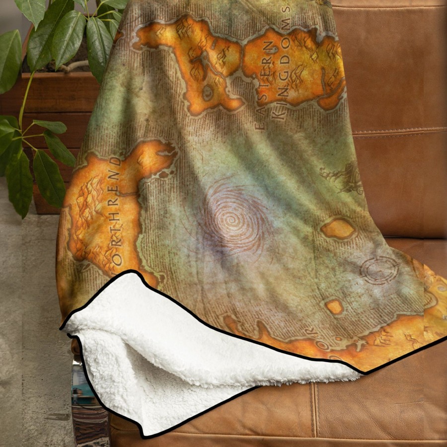 Accessories Snap Creative | World Of Warcraft Wrath Of The Lich King Map Sherpa Blanket