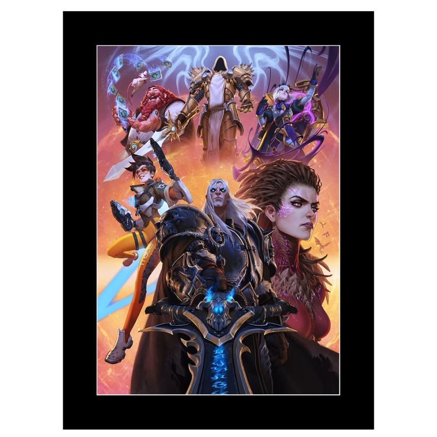 Books & Art Jondo | Blizzard Forging Worlds 14X20In Matted Print