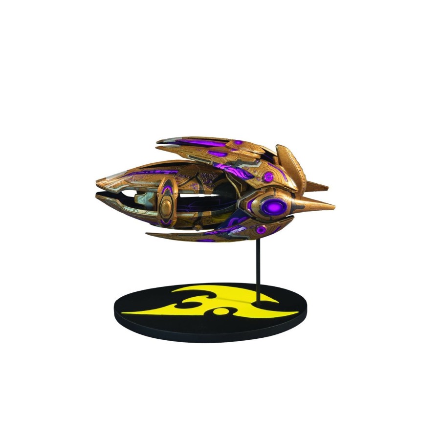 Collectibles Dark Horse Comics | Starcraft Limited Edition Golden Age Protoss Carrier Ship 7In Replica