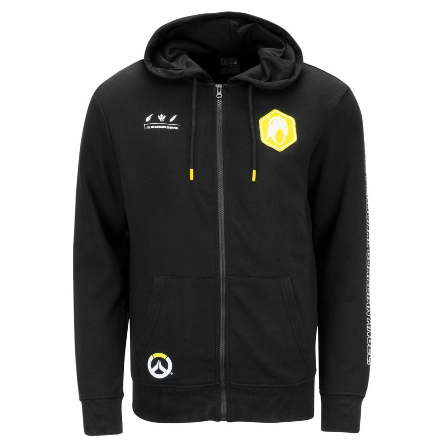 Apparel Difuzed | Overwatch Mercy Black Zip-Up Hoodie