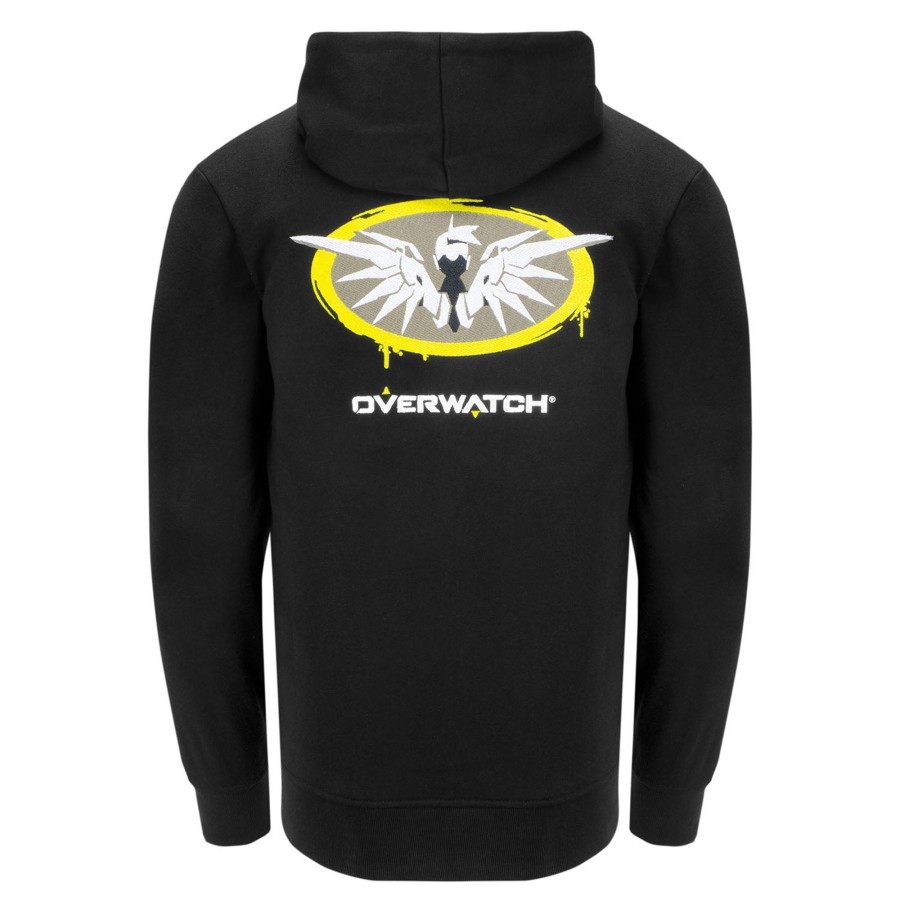 Apparel Difuzed | Overwatch Mercy Black Zip-Up Hoodie