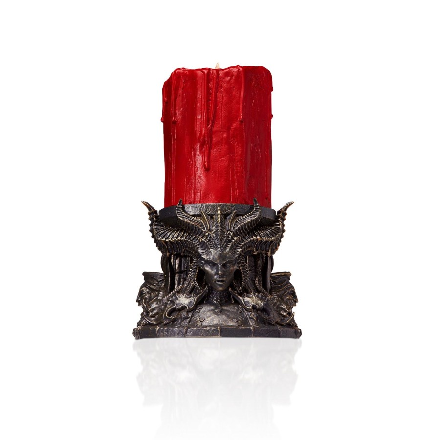 Collectibles Blizzard Gear Store | Diablo Iv Lilith & Inarius Led Candle With Candle Of Creation Collector'S Edition Pin