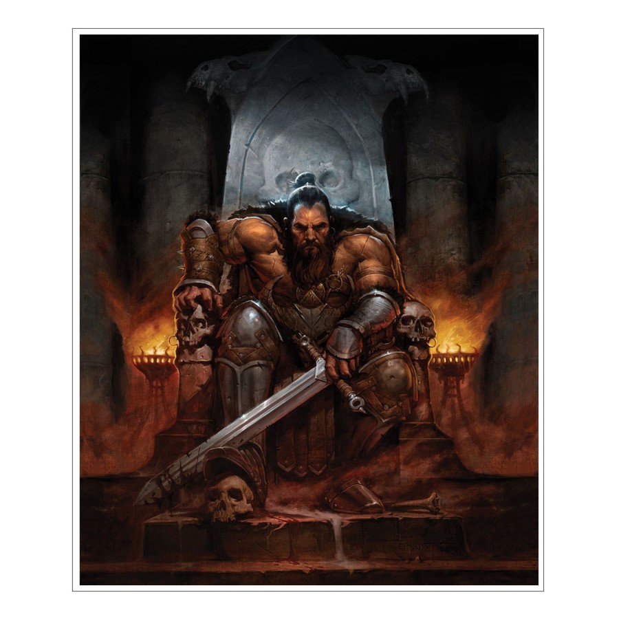 Books & Art Stickers and Posters | Diablo Iv Barbarian Bul-Kathos Poster