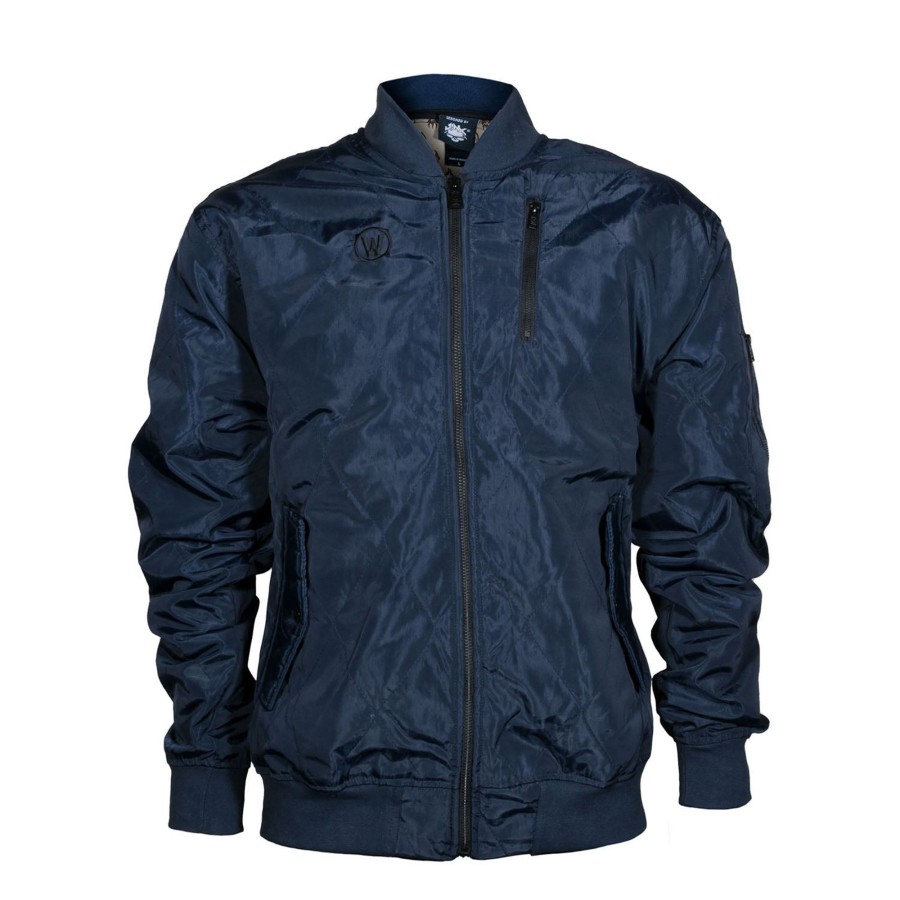 Apparel JINX Inc | World Of Warcraft Shadowlands J!Nx Navy Bomber Jacket