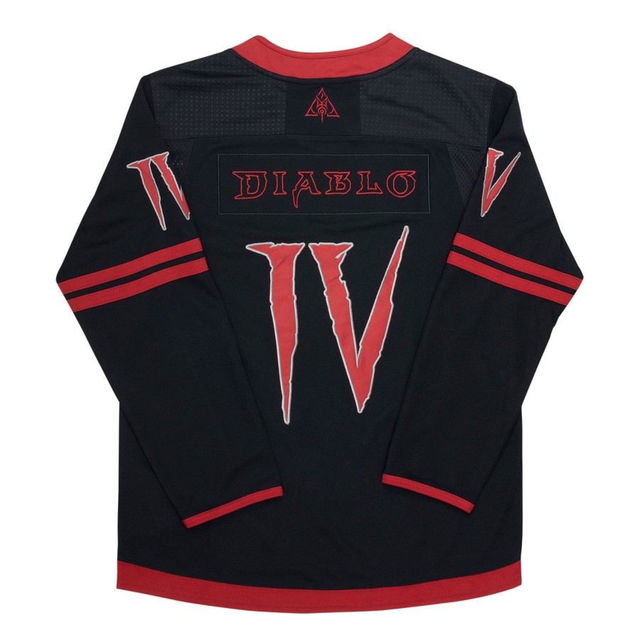 Apparel Thunderwear | Diablo Iv Black Hockey Jersey