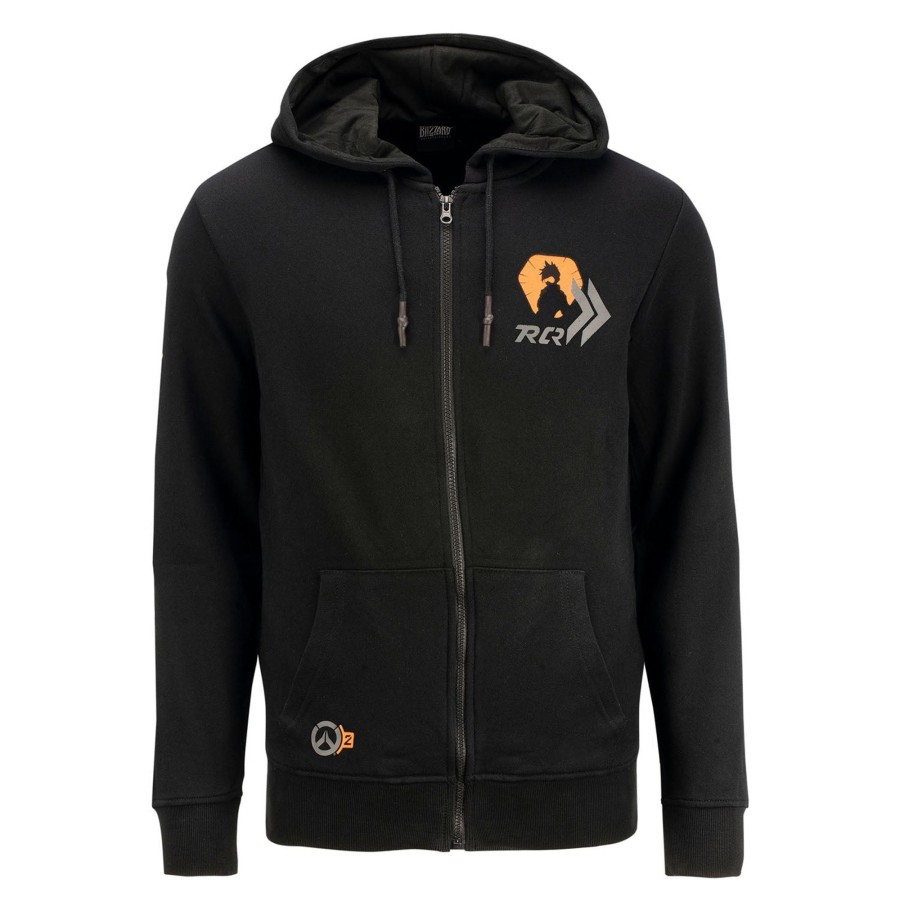 Apparel Difuzed | Overwatch 2 Tracer Black Zip-Up Hoodie