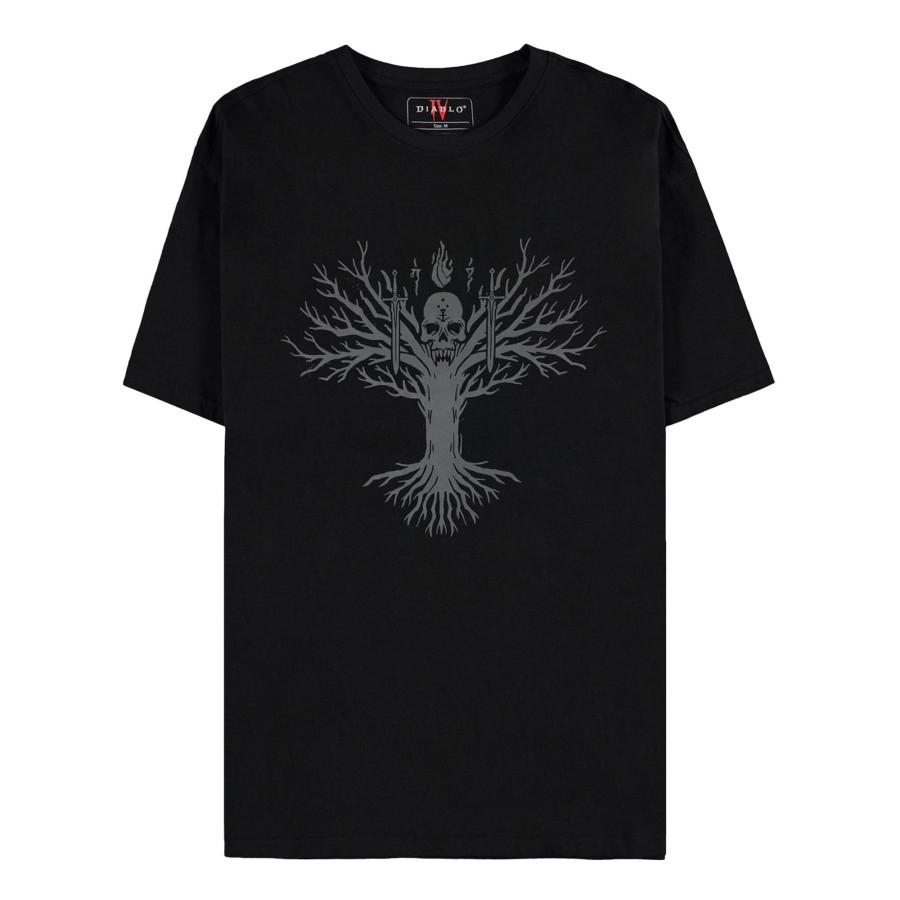 Apparel Difuzed | Diablo Iv Tree Of Life Black T-Shirt