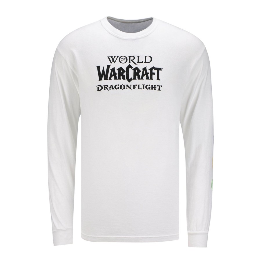 Apparel LGM | World Of Warcraft Dragonflight White Long Sleeve T-Shirt