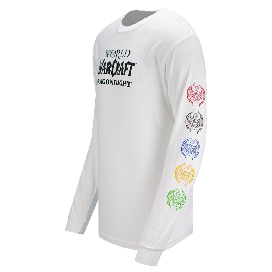 Apparel LGM | World Of Warcraft Dragonflight White Long Sleeve T-Shirt