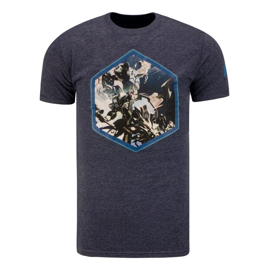 Apparel Fanatics | Heroes Of The Storm Heathered Navy Hexagon T-Shirt