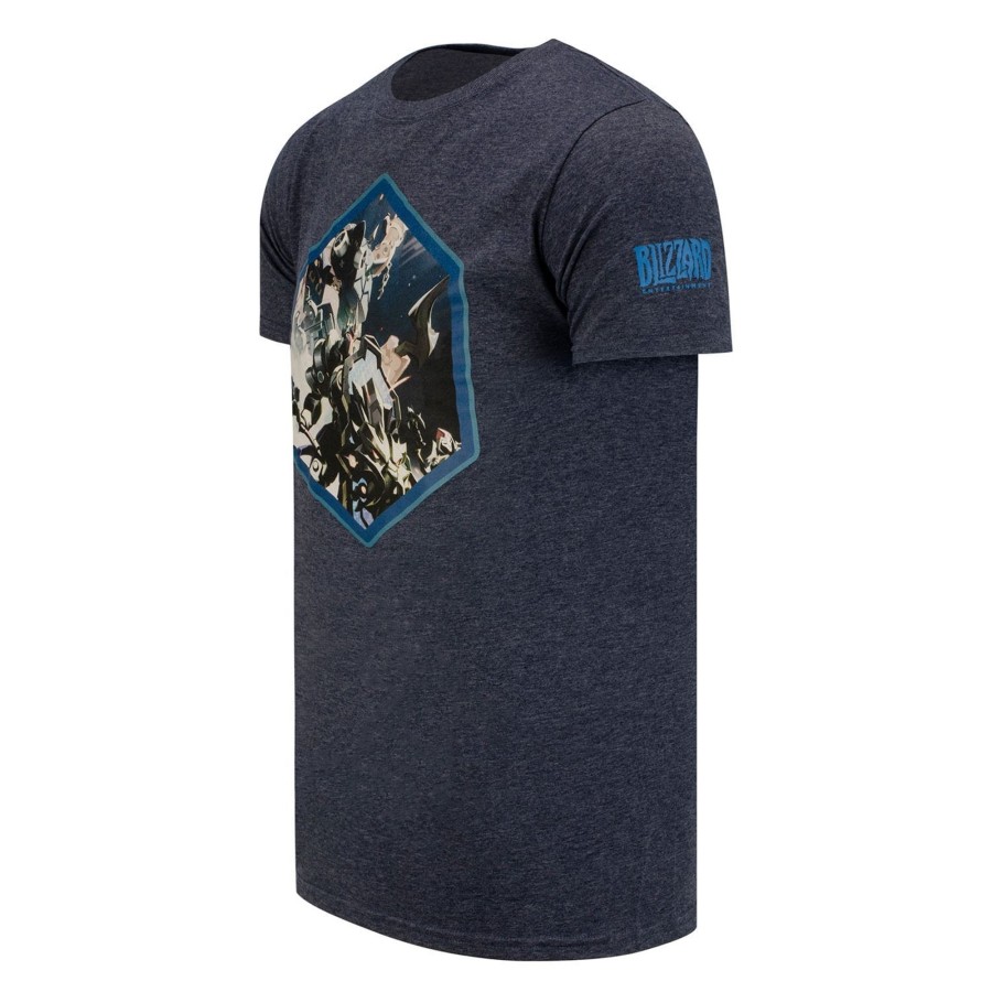 Apparel Fanatics | Heroes Of The Storm Heathered Navy Hexagon T-Shirt