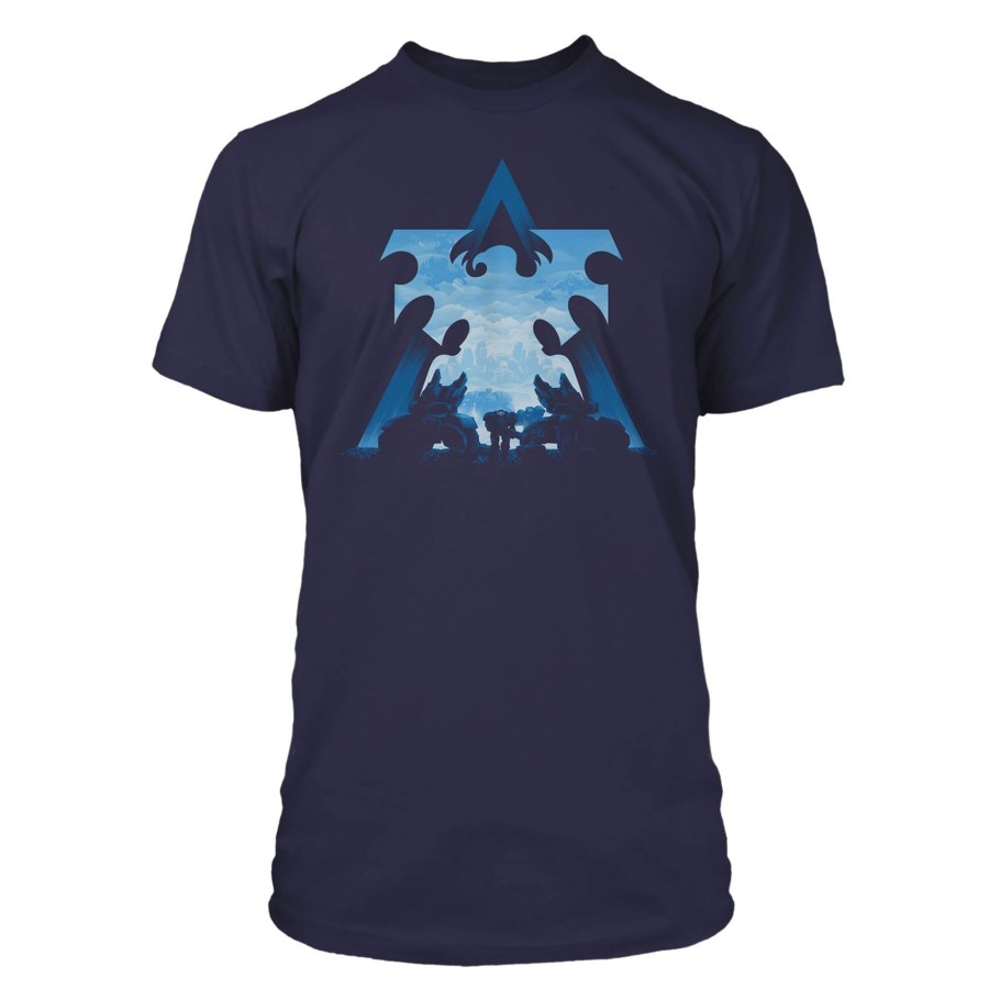 Apparel JINX Inc | Starcraft Ii Terran Silhouette J!Nx Navy T-Shirt