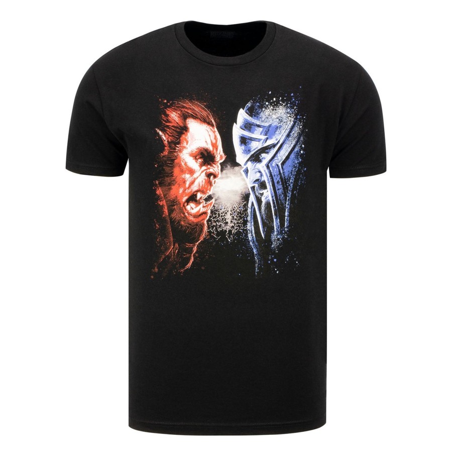 Apparel Fanatics | World Of Warcraft Horde Vs. Alliance Black Faceoff T-Shirt