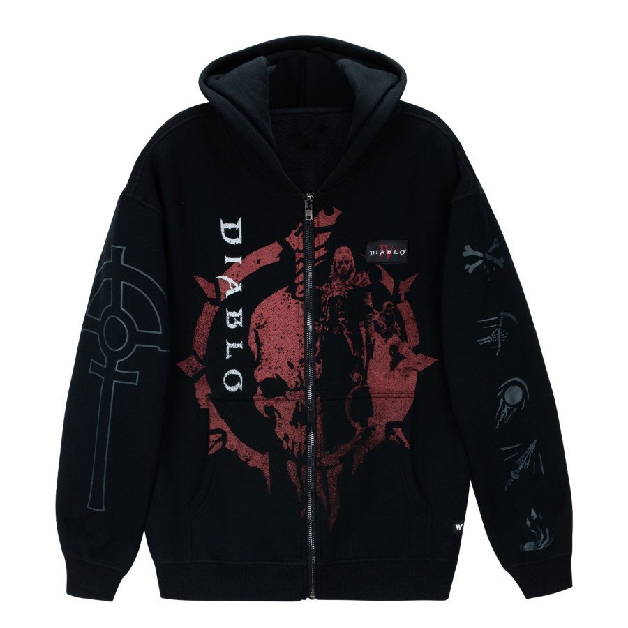 Apparel Wild Collective | Diablo Iv Necromancer Zip-Up Hoodie