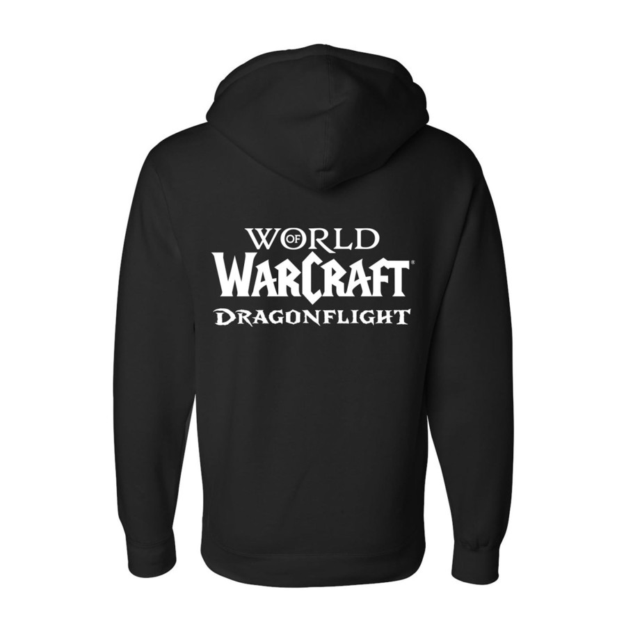 Apparel LGM | World Of Warcraft Dragonflight Logo Black Hoodie