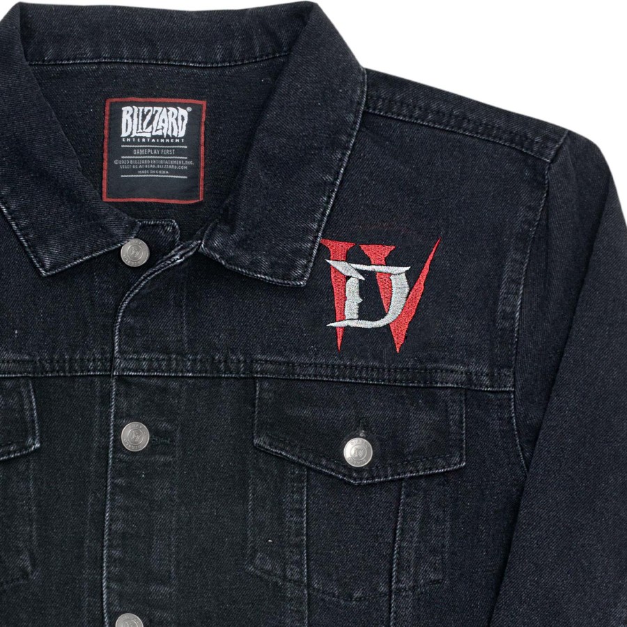 Apparel Thunderwear | Diablo Iv Denim Black Jacket