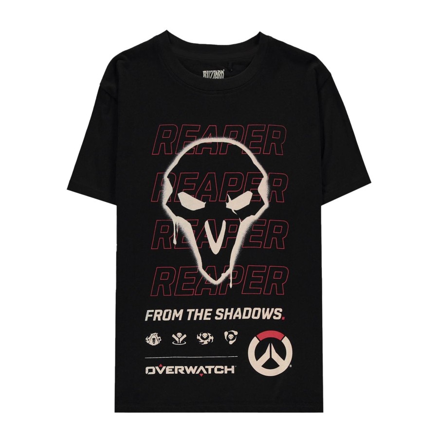 Apparel Difuzed | Overwatch Reaper Black From The Shadows T-Shirt