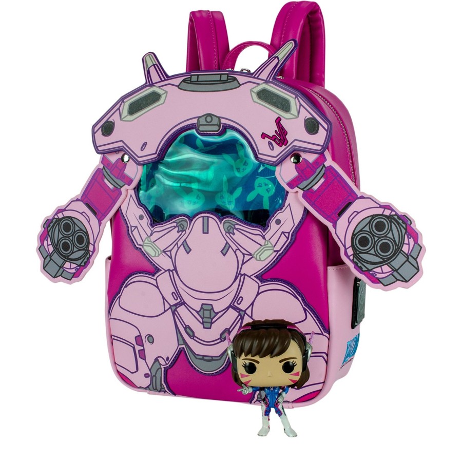 Accessories Loungefly | Limited Edition Overwatch D.Va Pop! & Bag Bundle