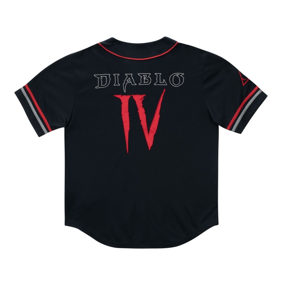 Apparel Thunderwear | Diablo Iv Black Baseball Jersey